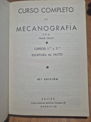 Curso completo de mecanografía