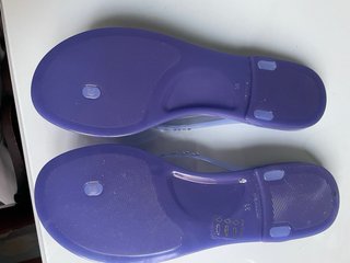 Chanclas Menghi T 38 Morado y Plateado