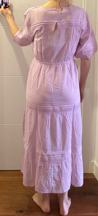 Vestido lila midi encaje talla M