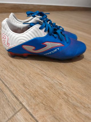 Zapatillas Fútbol Césped Artificial Joma Azul/Blan