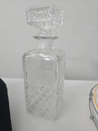 Botella de cristal para whisky