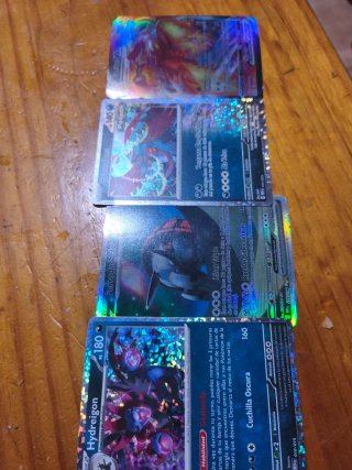 Set 4 Cartas Pokémon V/VMAX/GX
