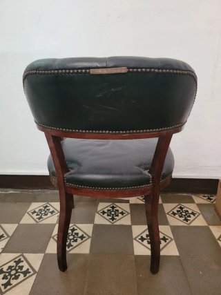 Conjunto 4 Sillas Escritorio Inglesas Cuero