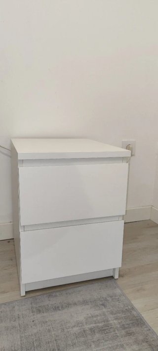 Mesita de Noche Blanca