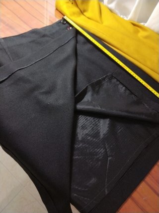 Falda lana negra Talla 46
