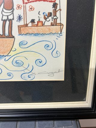 Litografía Xavier Cugat