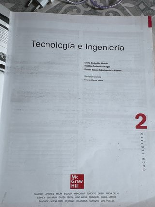 Tecnología e ingeniería, 2 bachillerato