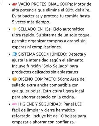 Envasadora al Vacío Profesional Rayisa