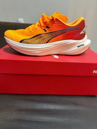 Zapatillas Running Puma DEVIATE NITRO Naranja/Rojo