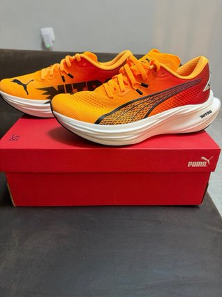 Zapatillas Running Puma DEVIATE NITRO Naranja/Rojo