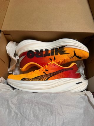 Zapatillas Running Puma DEVIATE NITRO Naranja/Rojo