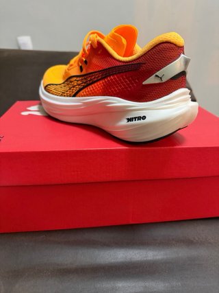 Zapatillas Running Puma DEVIATE NITRO Naranja/Rojo