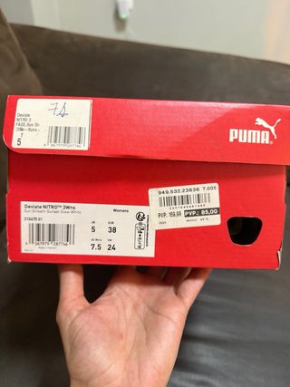 Zapatillas Running Puma DEVIATE NITRO Naranja/Rojo