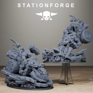 Orkos en moto Stationforge