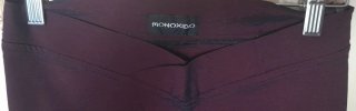 Pantalón satinado MONOXIDO granate/morado