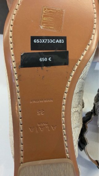 Alaïa sandalias de cuero