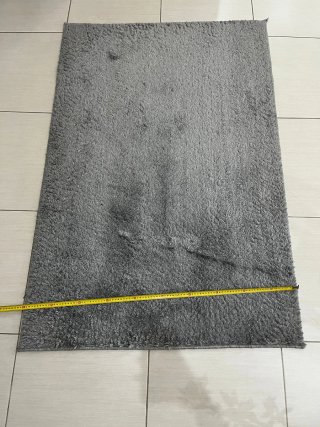 Tappeto salotto grigio tessuto pelo alto 1cm
