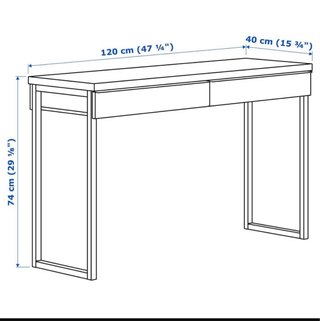Escritorios Ikea Blanco Madera y Metal