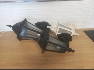 2 Faroles de Exterior Negros