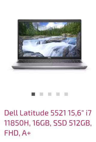 Dell Latitude 5521 15,6 i7 11850H 16GB SSD 512GB