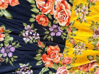 Vestido Zara floral multicolor