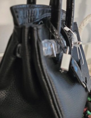 Bolso Negro Estilo Birkin