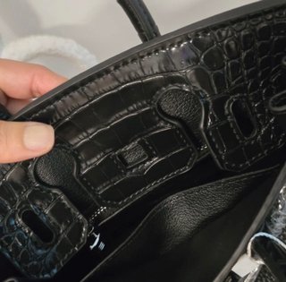 Bolso Negro Estilo Birkin