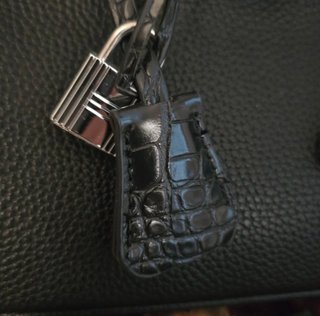 Bolso Negro Estilo Birkin