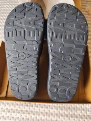 Chanclas Tommy Jeans plataforma azul