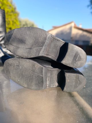 Botas camperas negras mujer
