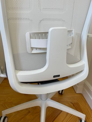 Silla de oficina NEW LIGHT Blanca con cabecero