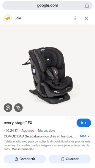 Silla de coche Joie gris