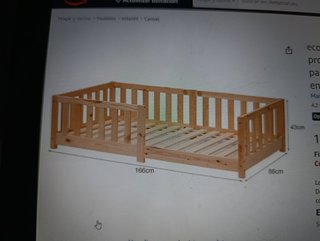 Cama Montessori 80x160 + Colchón Viscoelástico