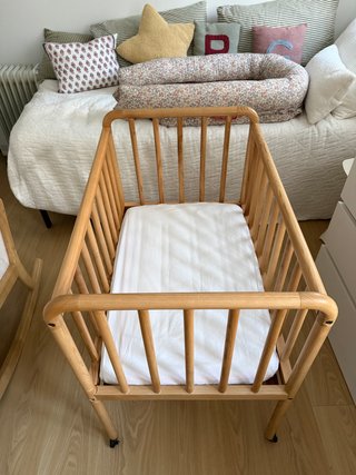 Mini cuna madera Zara Home + colchón
