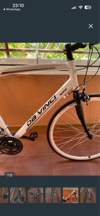 Bicicleta Da Vinci Carretera Blanca
