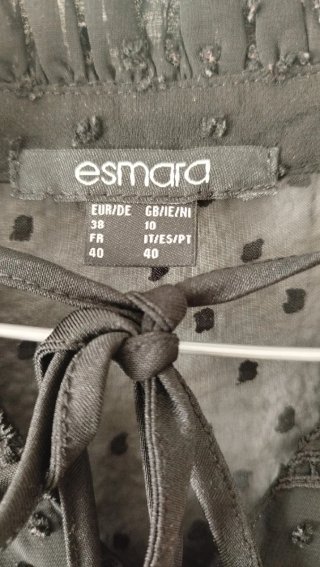 Camisa semitransparente  Negra Talla L