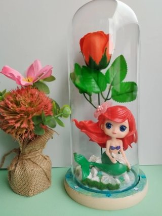 Figuras Disney Princesas en Cúpula de Cristal