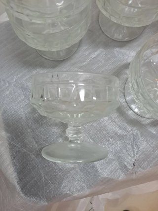 12 Copas Champán/Helado Cristal