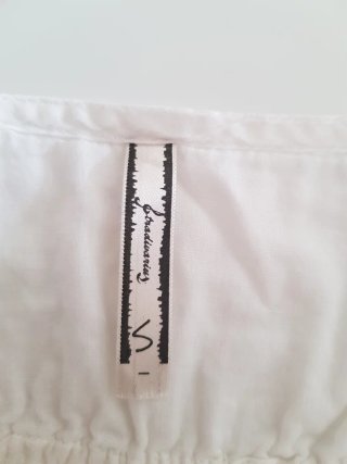 Vestido ibicenco blanco 100% algodón, XS/S | Nuevo