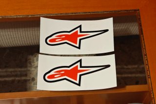 Pegatinas Alpinestars Logo Rojo