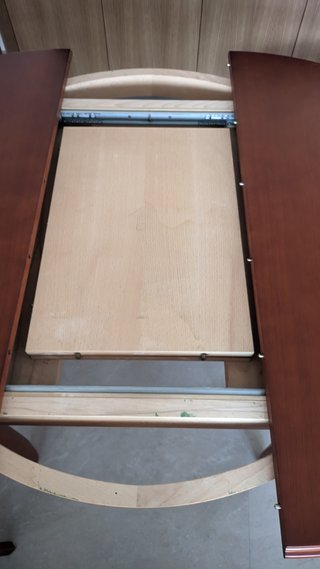 Mesa extensible 110cm + 4 sillas madera