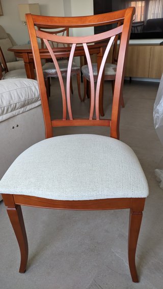 Mesa extensible 110cm + 4 sillas madera