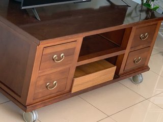 Conjunto Comedor Madera Oscura
