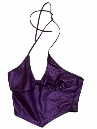 Top fiesta morado brillante