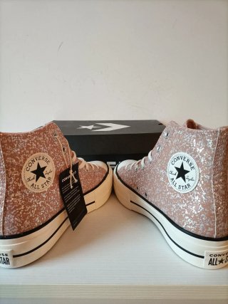Converse Platform Glitter Rosa/ argento Tg 39