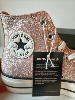 Converse Platform Glitter Rosa/ argento Tg 39