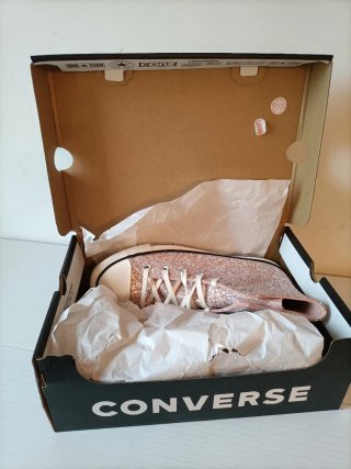 Converse Platform Glitter Rosa/ argento Tg 39
