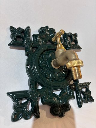 Fuente ornamental vintage aluminio fundido