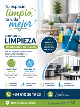 Se ofrece servicio de limpieza de hogar y oficinas