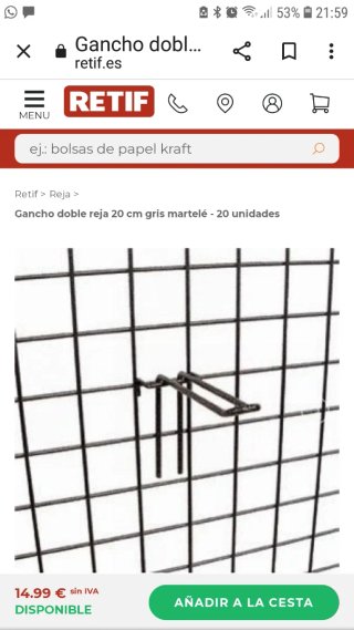 Estructura metálica para tienda